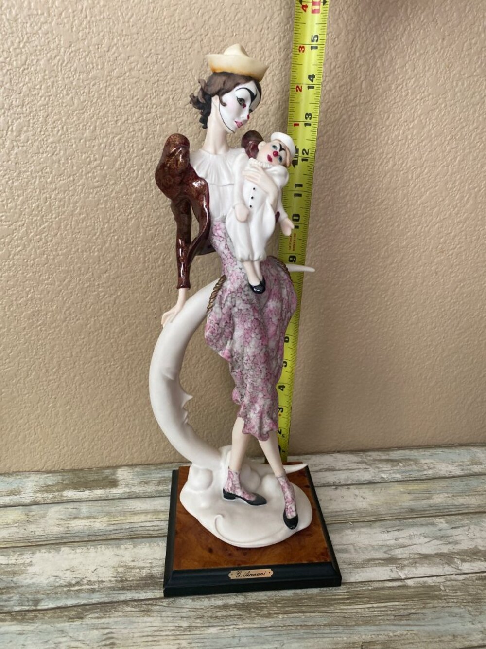 199s Giuseppe Armani Ltd Ed Lady Clown w/Puppet Capodimonte Figure 743C - No Box - Picture 2 of 16